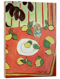 Holzbild Les citrons (Zitronen)