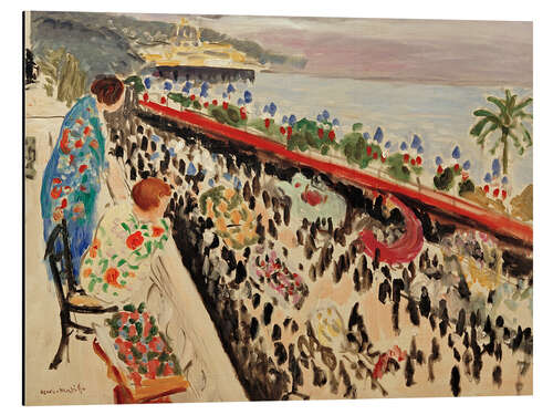 Tableau en aluminium La fête de fleurs à Nice, 1921