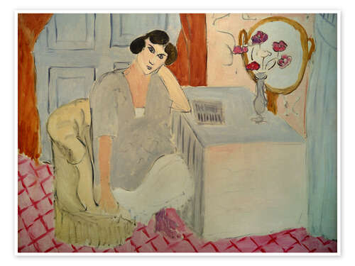 Poster La liseuse distraite (The Inattentive Reader), 1919