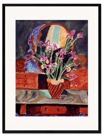 Plakat artystyczny premium w ramie Pot with Iris, 1912