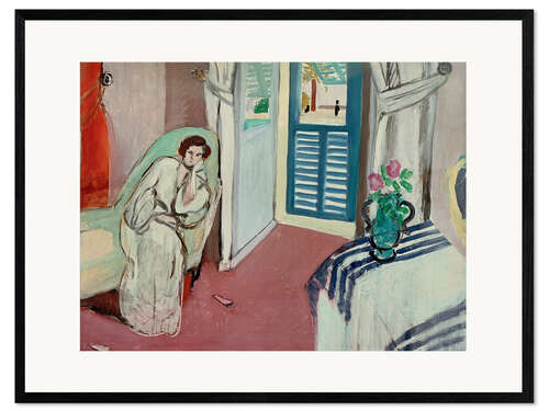 Innrammet kunsttrykk Femme au divan (Woman on a Divan), 1921