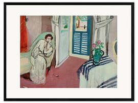 Innrammet kunsttrykk Femme au divan (Woman on a Divan), 1921