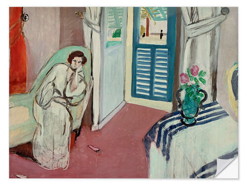 Selvklæbende plakat Femme au divan (Woman on a Divan), 1921