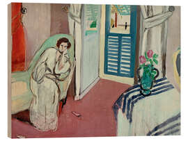 Wood print Femme au divan (Woman on a Divan), 1921