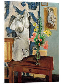 Quadro em acrílico Plaster Torso and Bouquet, 1919