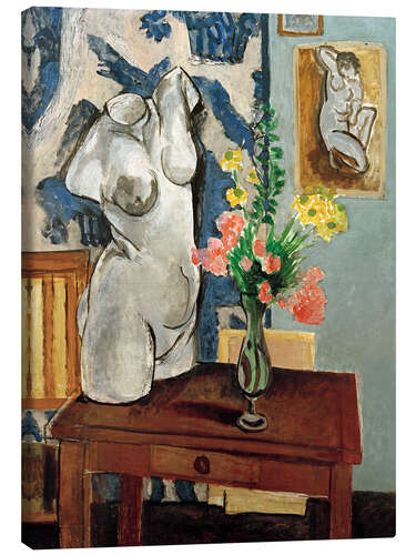 Stampa su tela Plaster Torso and Bouquet, 1919