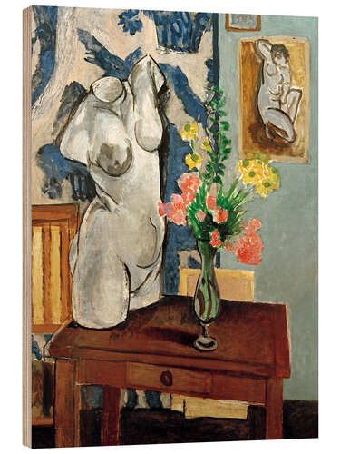 Wood print Plaster Torso and Bouquet, 1919