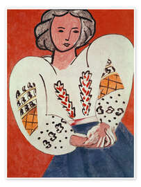 Poster The Romanian Blouse, 1940 - Henri Matisse