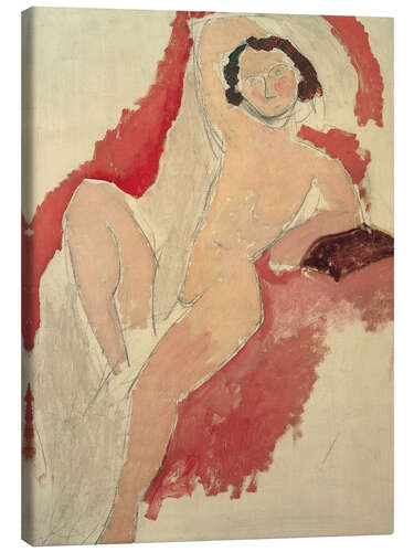 Canvas print Large Seated Nude, Brouty, 1909