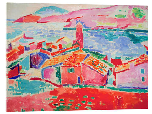 Quadro em acrílico The Roofs of Collioure, 1905