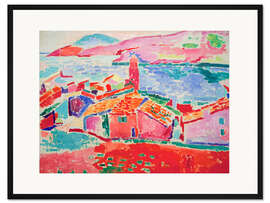 Gerahmter Kunstdruck Die Dächer von Collioure, 1905