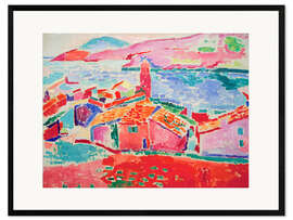 Impression artistique encadrée Le toits de Collioure, 1905