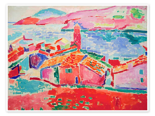 Plakat The Roofs of Collioure, 1905