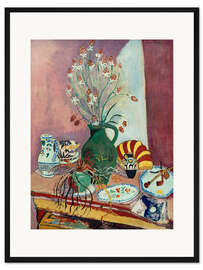 Gerahmter Kunstdruck Stillleben mit Affodillen (Asphodelen), 1907