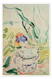 Obraz Back view of a seated young woman, 1905 - Henri Matisse