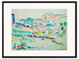 Impression artistique encadrée Vue de Collioure, 1905