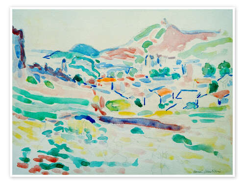 Plakat View of Collioure, 1905