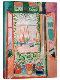 Lærredsbillede The Open Window, 1905 - Henri Matisse