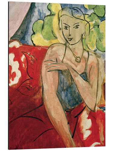 Print på aluminium Seated Girl (The Gentle One), 1936