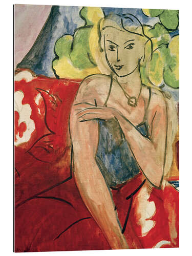 Stampa su plexi-alluminio Seated Girl (The Gentle One), 1936