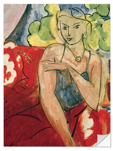 Adesivo murale Seated Girl (The Gentle One), 1936