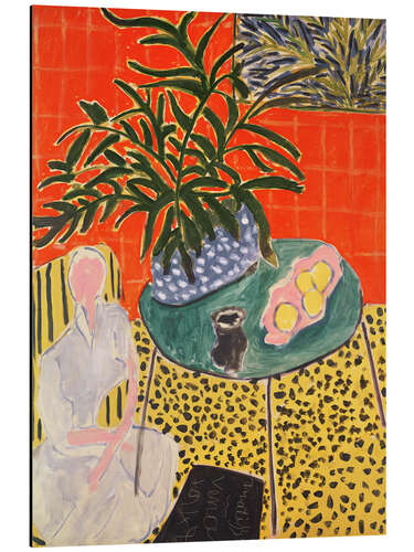 Stampa su alluminio Interior with Black Fern, 1948