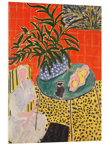 PVC-tavla Interior with Black Fern, 1948