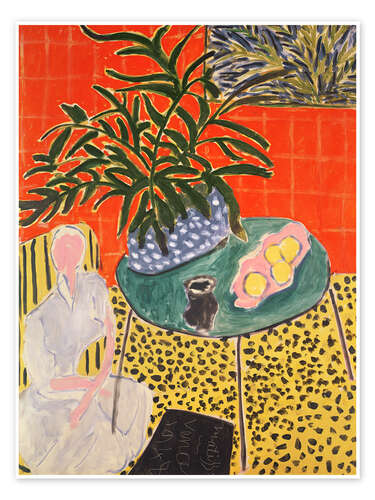 Plakat Interior with Black Fern, 1948