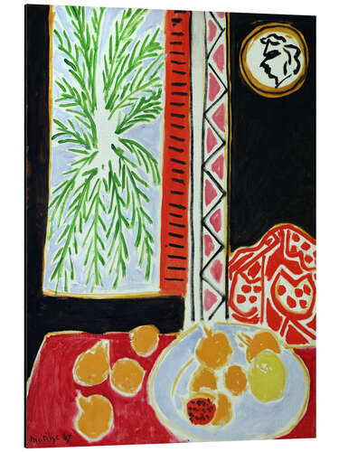 Aluminiumtavla Still Life with Pomegranates, 1947