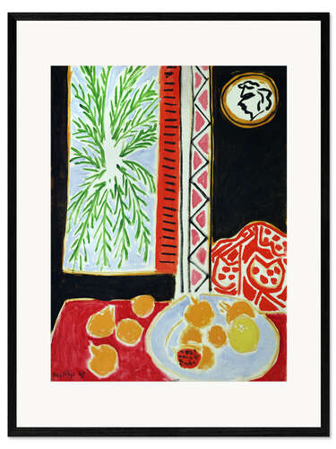 Ingelijste kunstdruk Still Life with Pomegranates, 1947