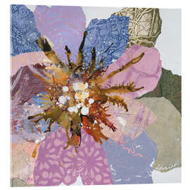 Tableau en verre acrylique Alive and Well Purple Blooms - Leanne Daquino