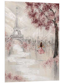 Hartschaumbild Schaukel in Paris