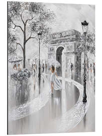 Tableau en aluminium Arc De Triomphe, Paris Flair - Isabella Karolewicz