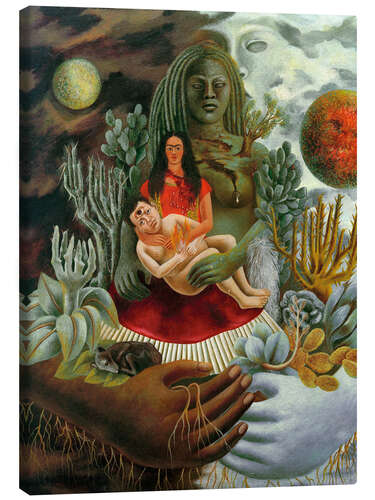 Canvas-taulu The Love Embrace of the Universe, the Earth, Myself, Diego, and Señor Xolotl, 1949