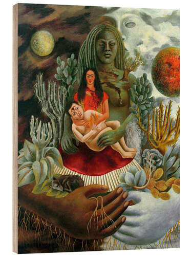 Puutaulu The Love Embrace of the Universe, the Earth, Myself, Diego, and Señor Xolotl, 1949