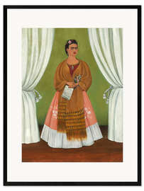 Ingelijste kunstdruk Self-Portrait Dedicated to Leon Trotsky, 1937