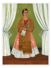 Wall print Self-Portrait Dedicated to Leon Trotsky, 1937 - Frida Kahlo