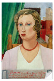 Vinilo para la pared Portrait of Mrs. Jean Wight, 1931