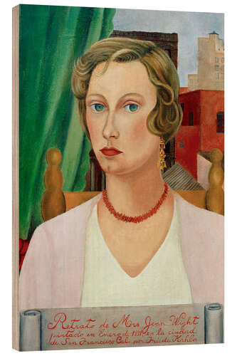 Puutaulu Portrait of Mrs. Jean Wight, 1931