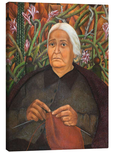 Canvastavla Portrait of Doña Rosita Morillo, 1944