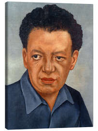 Leinwandbild Portrait of Diego Rivera - Frida Kahlo