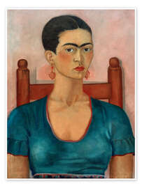 Wall print Self-portrait, 1930 - Frida Kahlo