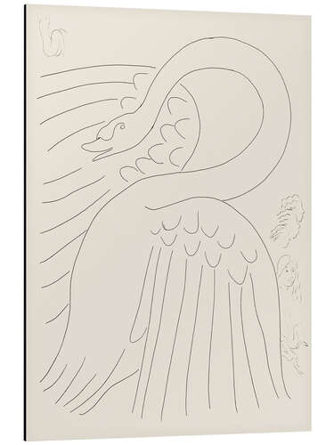 Aluminiumsbilde A Few Sonnets: Frontispiece, plate 24 Poésies de Mallarm