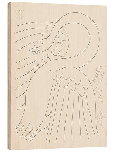 Wood print A Few Sonnets: Frontispiece, plate 24 Poésies de Mallarm