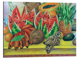 Obraz na aluminium The Bride Frightened at Seeing Life Opened, 1943 - Frida Kahlo