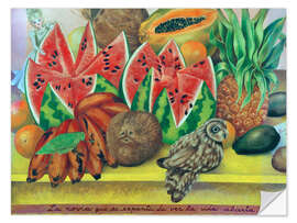 Sticker mural La mariée effrayée de voir la vie ouverte, 1943 - Frida Kahlo