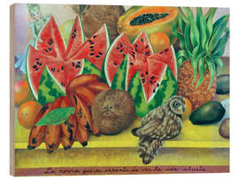 Holzbild Die Braut, die Angst hat, das offene Leben zu sehen, 1943 - Frida Kahlo