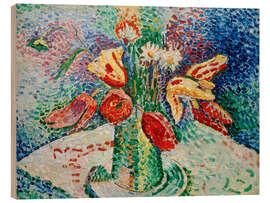 Tableau en bois Parrot Tulips, 1905