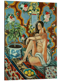 Magnettafel Dekorative Figur vor ornamenalem Hintergrund, 1925