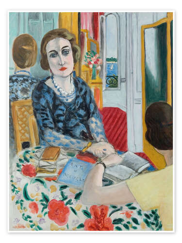 Plakat Portrait of Baroness Gourgaud, 1924